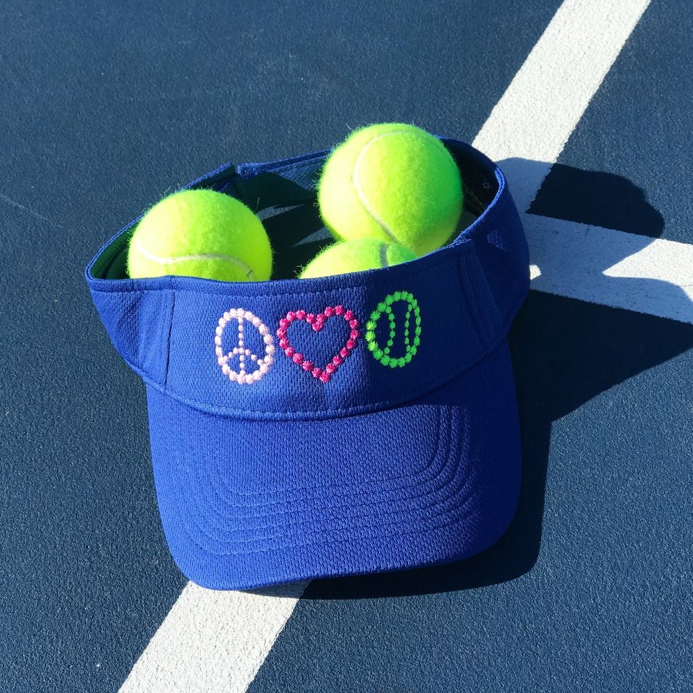 Visor Peace Love Tennis
